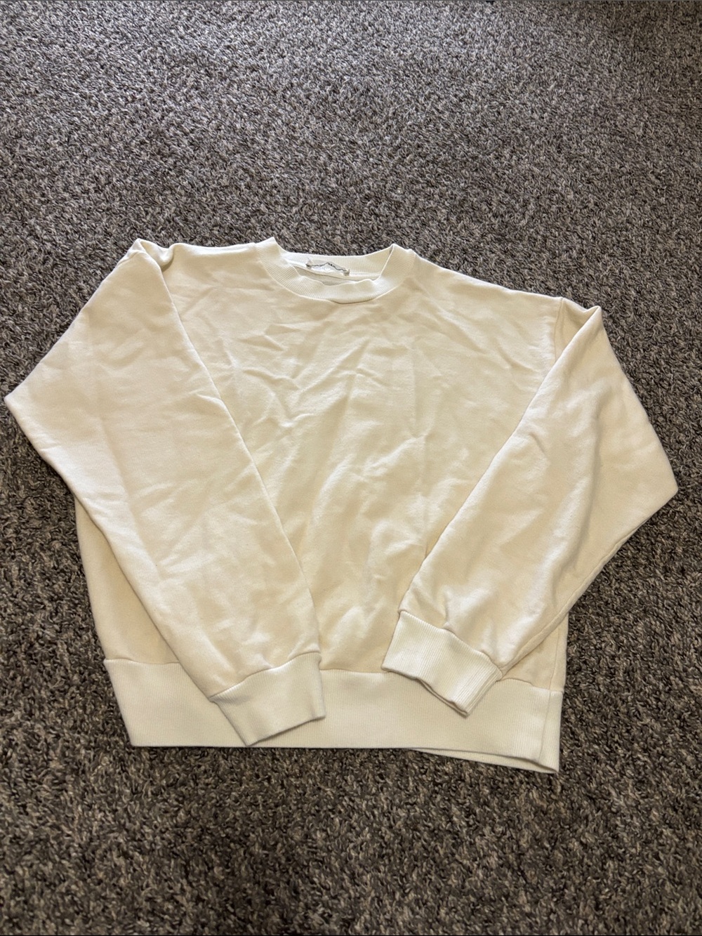 The Row sweater Cotton Cashmere blend off white xs Tag is Loose High End Luxury